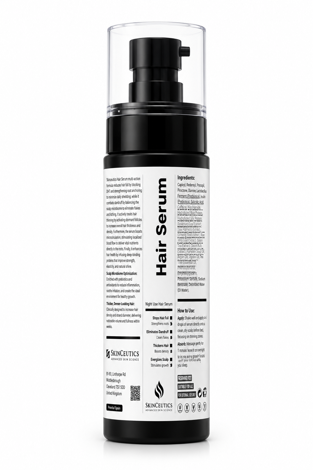 Skinceutics Hair Serum bottle for hair fall and dandruff control