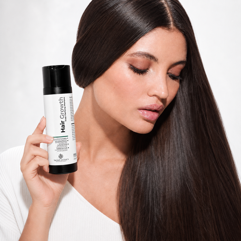 SkinCeutics Hair Growth & Scalp Clarifying Shampoo bottle - sulfate-free