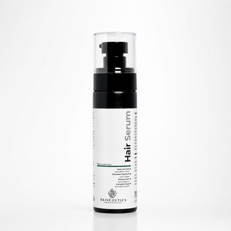 SkinCeutics Hair Serum bottle — night-use anti hair fall serum for scalp and roots