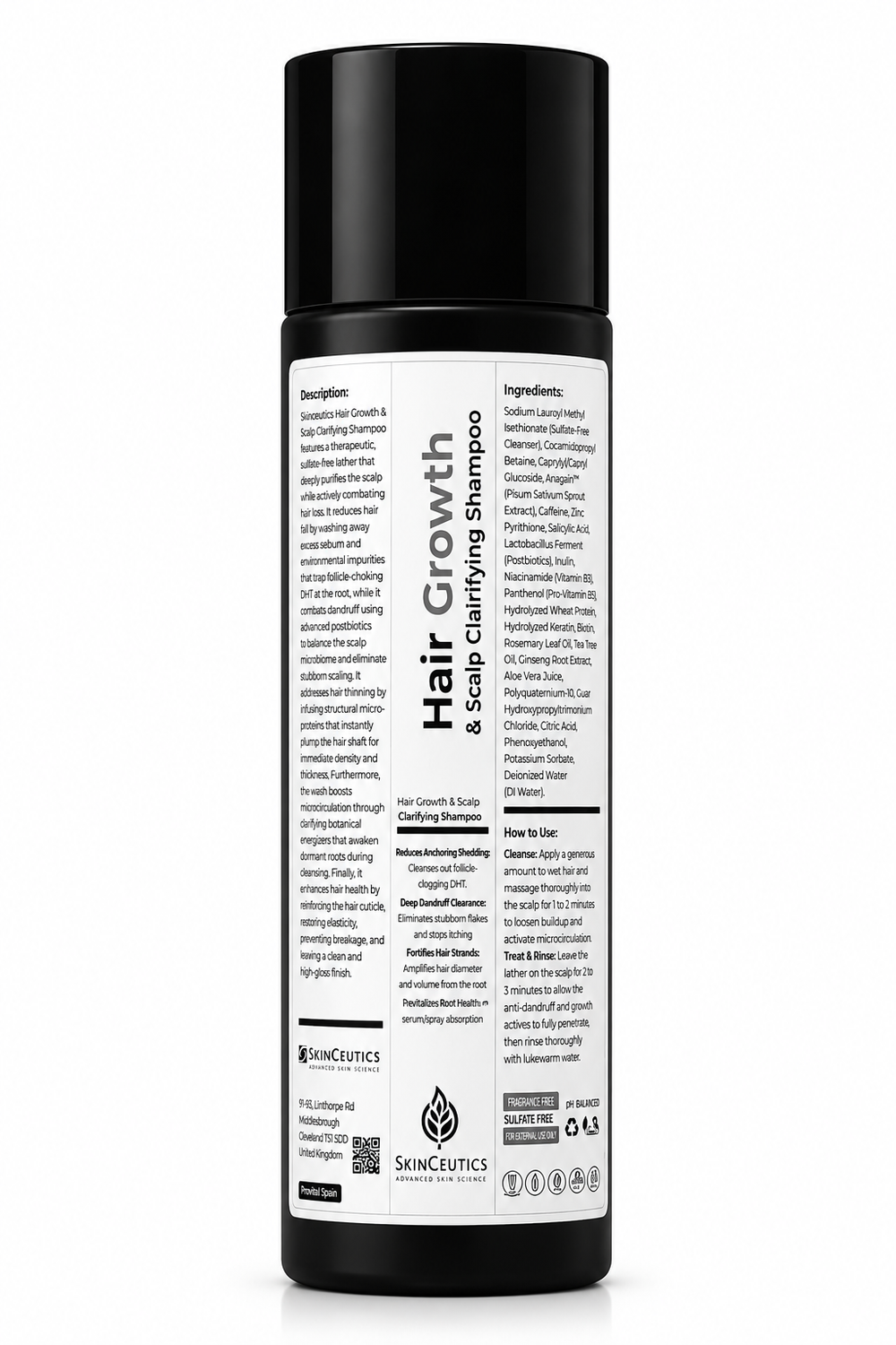 Skinceutics Hair Growth and Scalp Clarifying Shampoo bottle