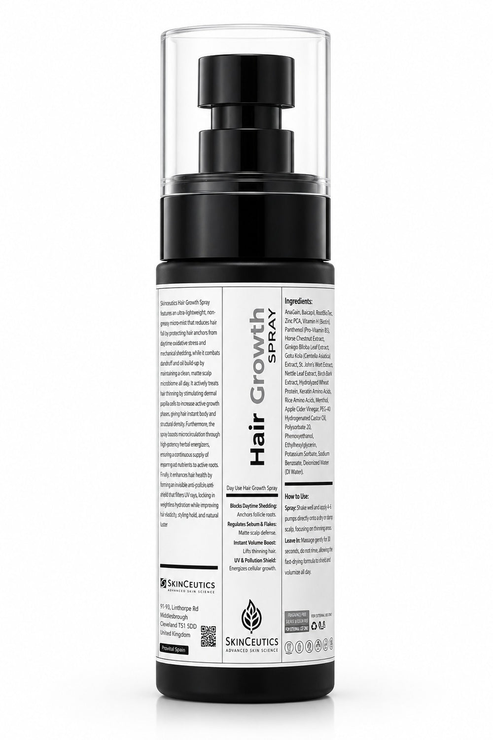 Skinceutics Day Use Hair Growth Spray bottle
